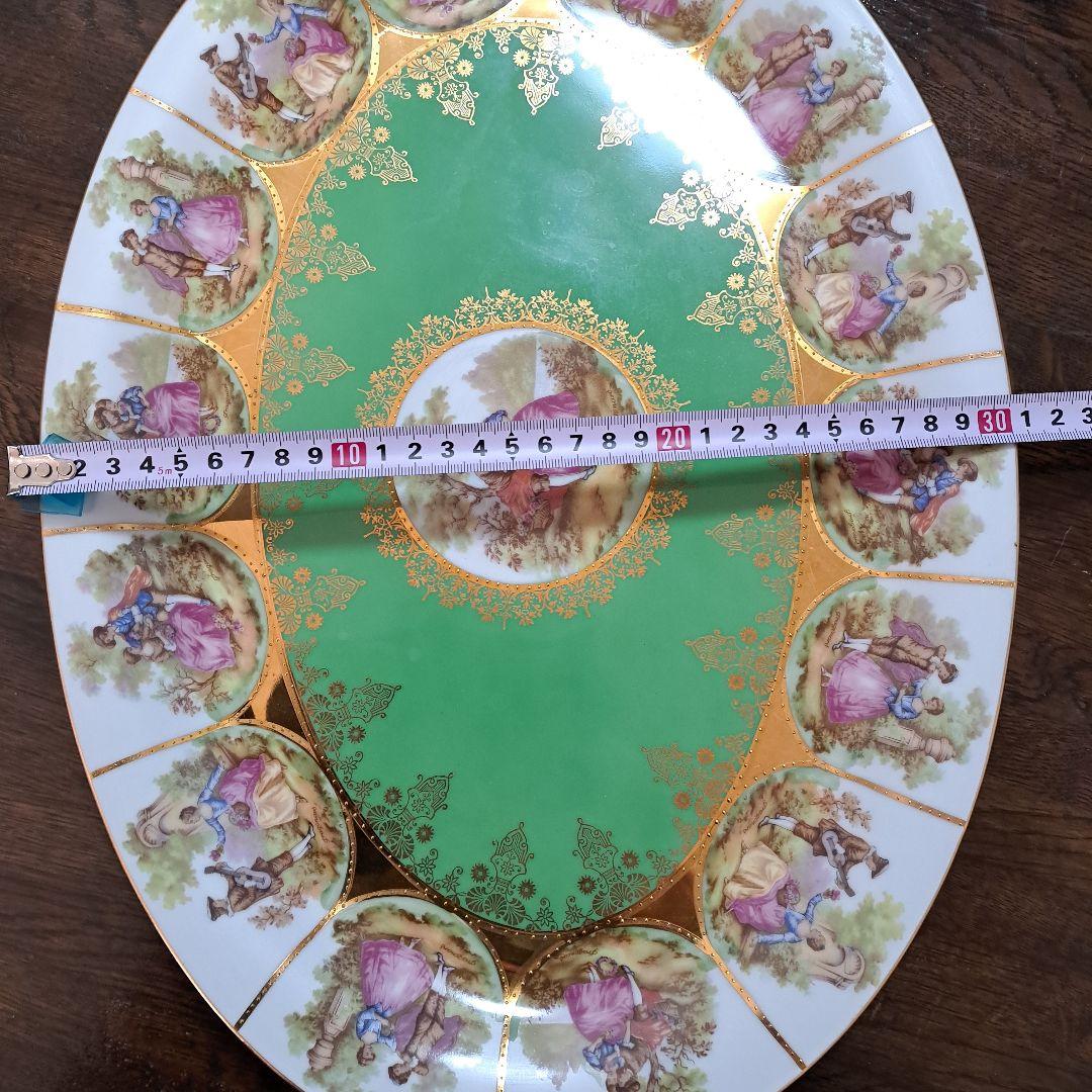 オーバル型 陶磁器プレート ヴィンテージ