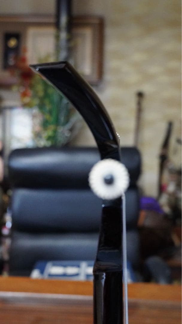 内間直樹作 西平開鐘型三線 フィリピン黒木四つ割り真黒！！