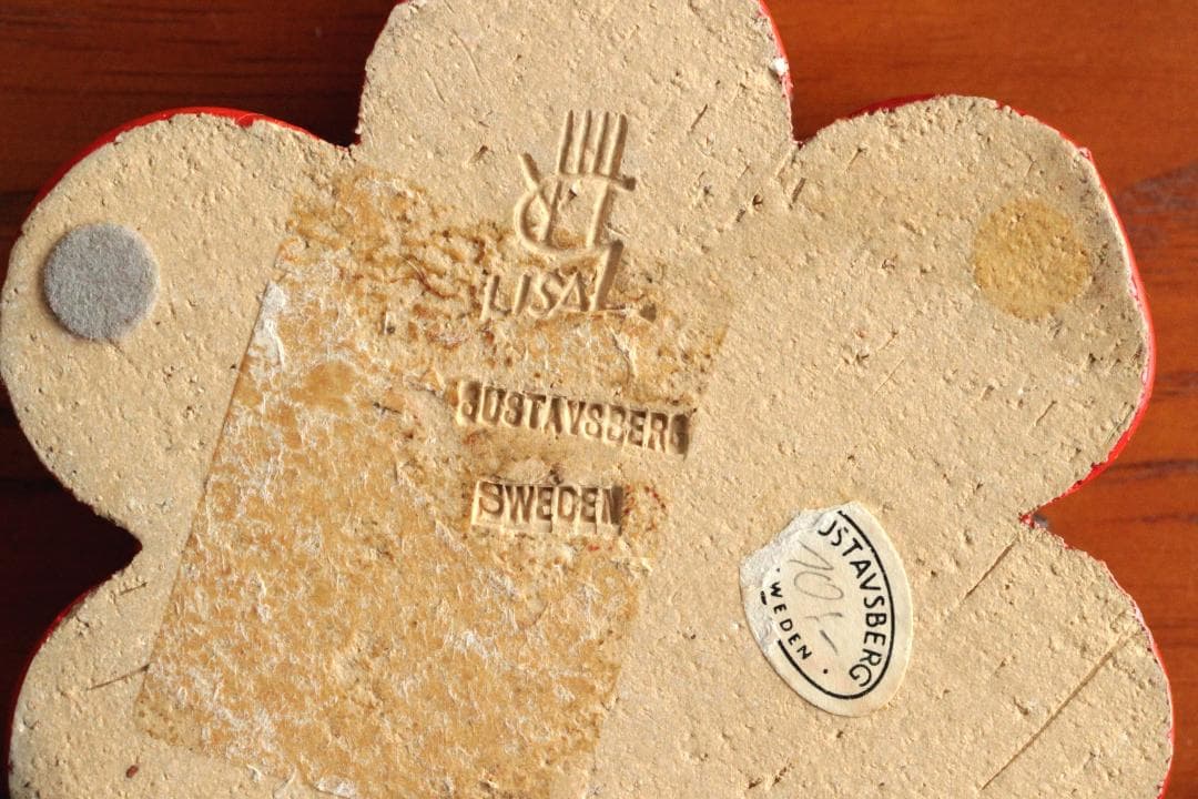 Lisa Larson リサラーソン キャンドルスタンド 赤 3