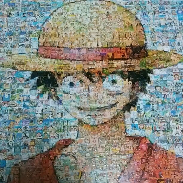 ワンピースのモザイクパズル