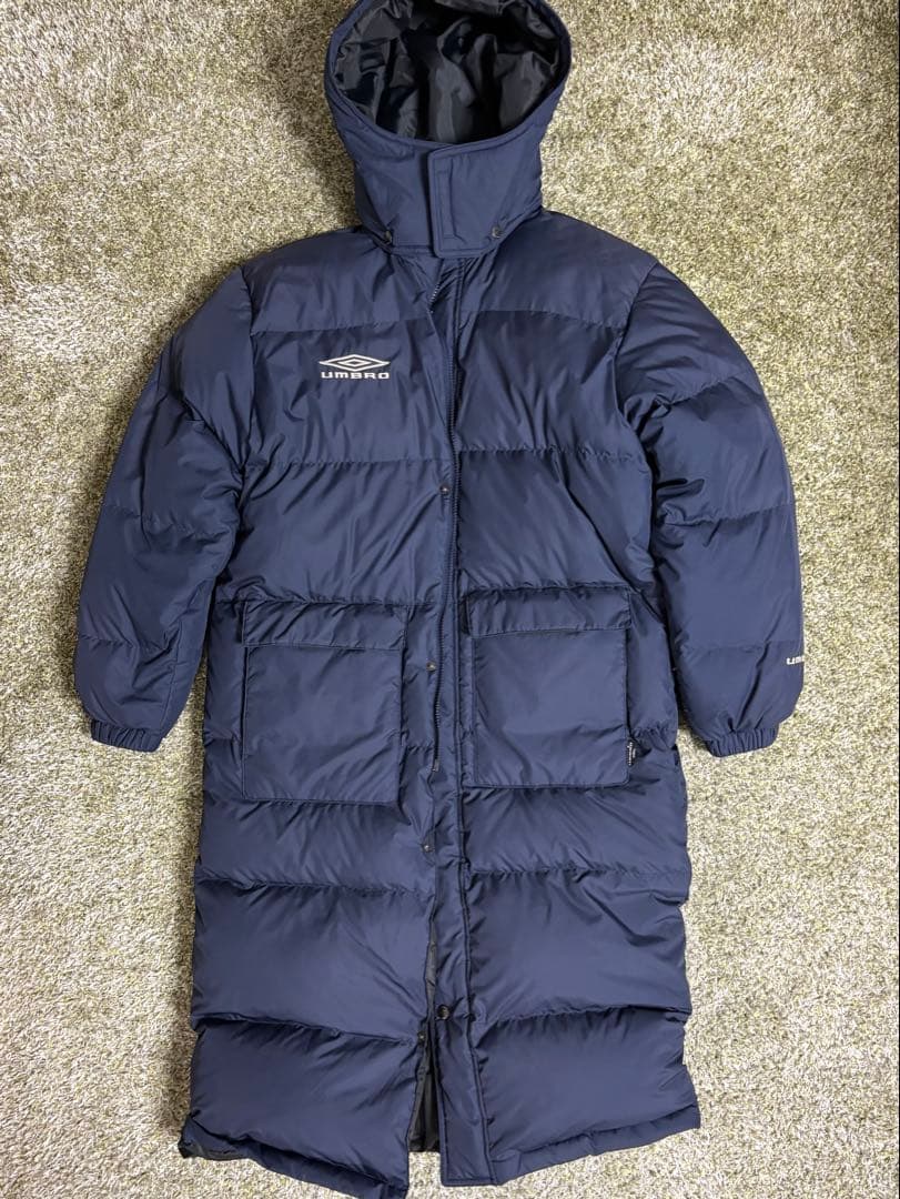 UMBRO ネイビー ダウンベンチコート Mサイズ