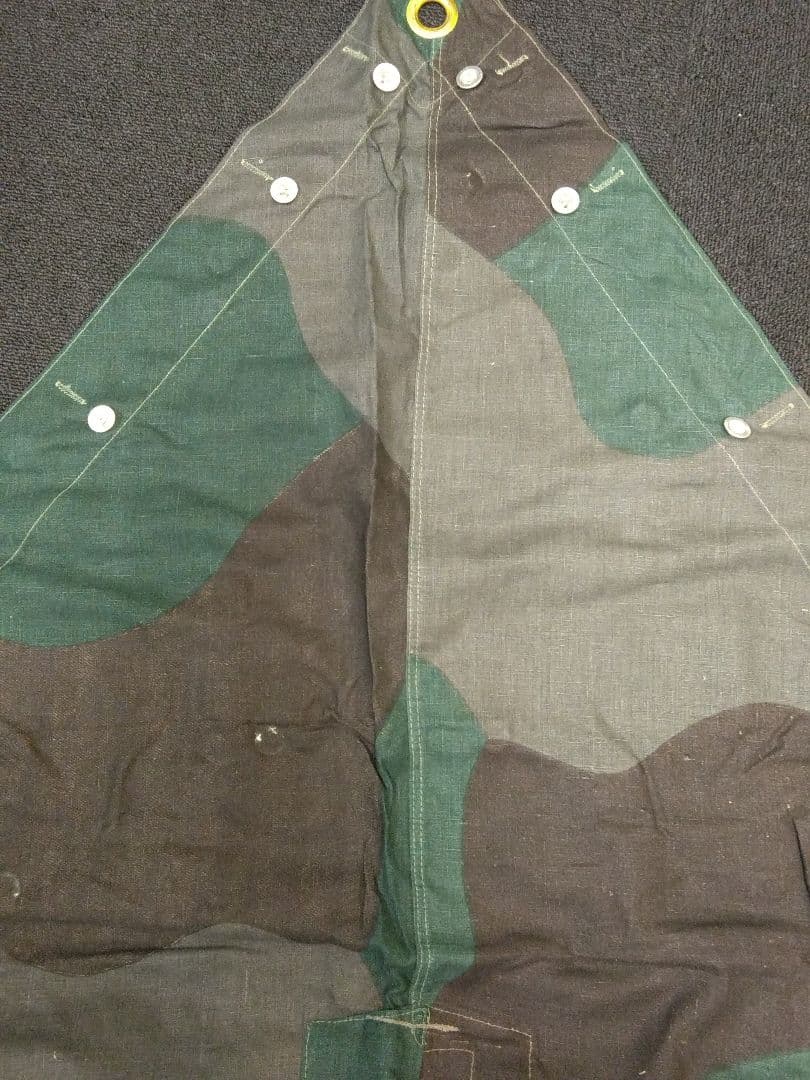 デッドストック スウェーデン軍 軍幕 2枚 テントポンチョ リネン