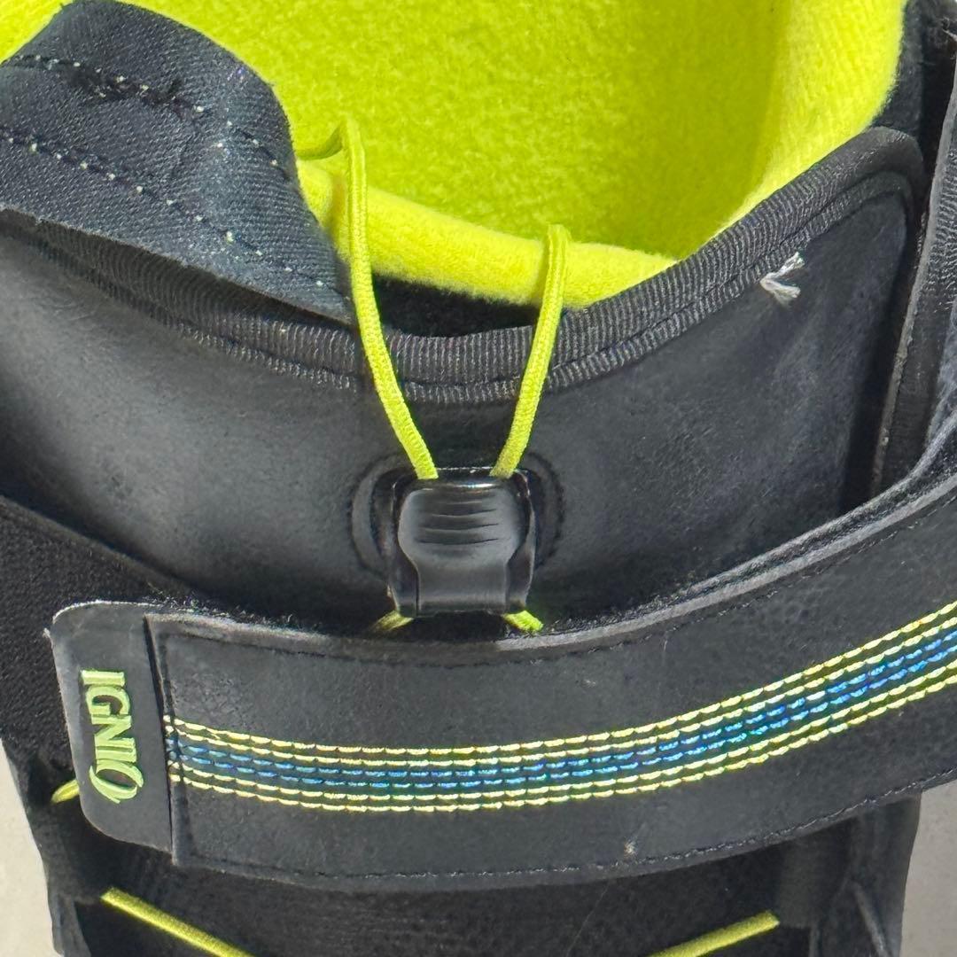 27cm IGNIO スノーボードブーツ黒黄緑ブラック格安激安特価メンズ初心者