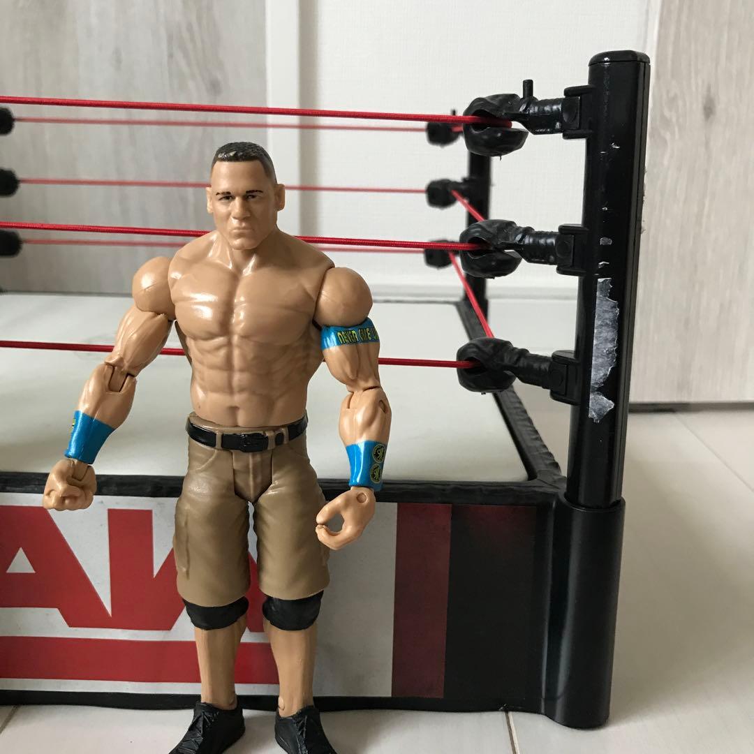 マテル　WWEリング ジョン・シナ ザ・ロック フィギュアセット
