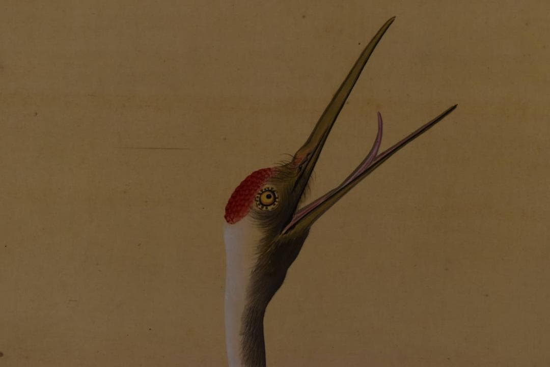 風外/双鶏画賛/掛軸/名家伝来/Z-882