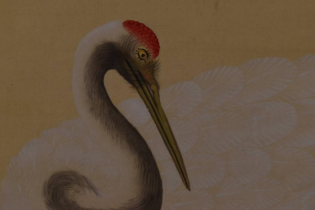 風外/双鶏画賛/掛軸/名家伝来/Z-882