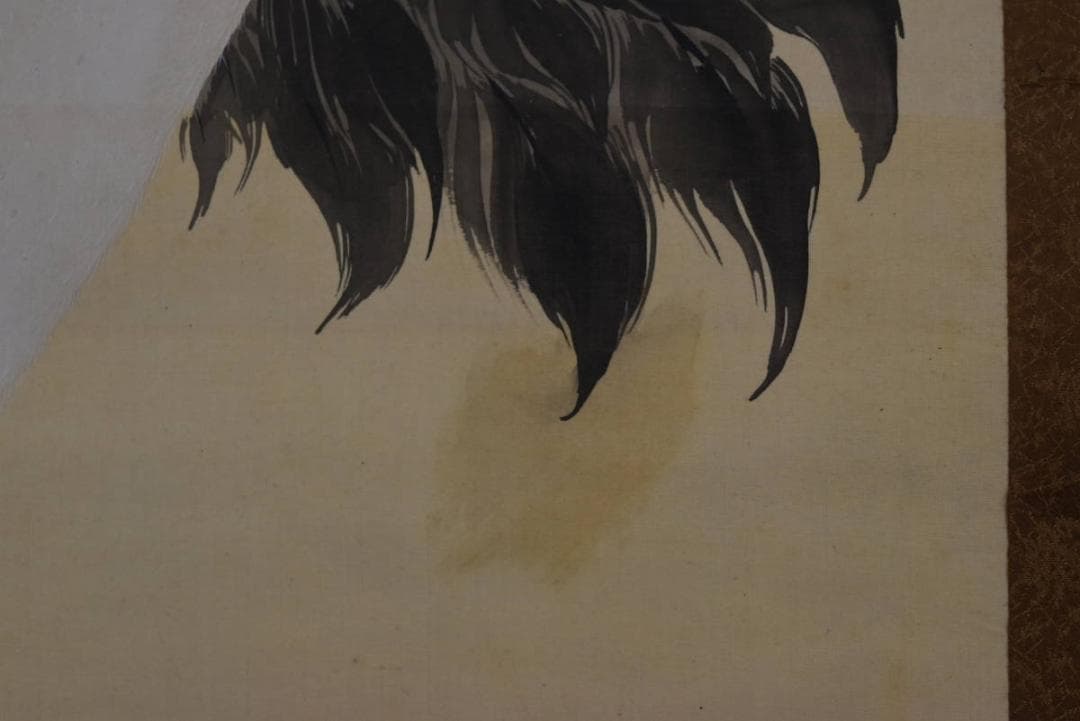 風外/双鶏画賛/掛軸/名家伝来/Z-882