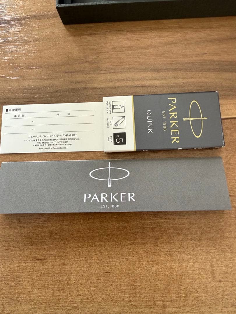 Parker 万年筆 アイボリー・黒