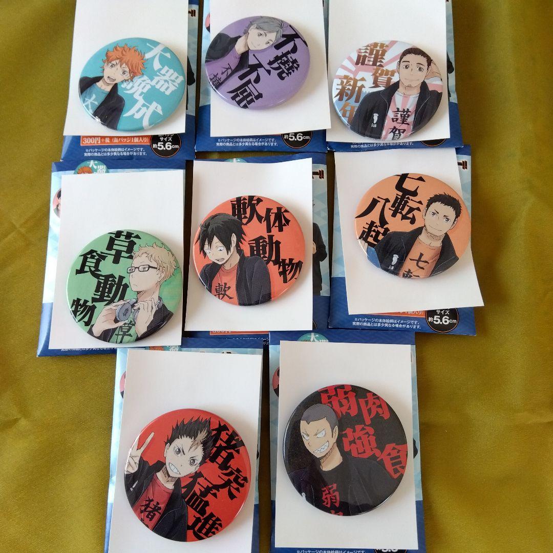ハイキュー　四字熟語バッジコレクション　缶バッジ