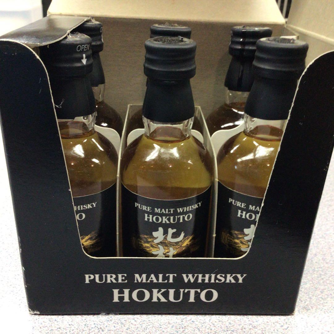 終売ウイスキー【北杜　50mlミニチュアボトル】6本セット