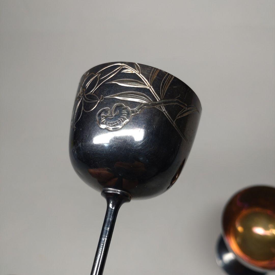 尚美堂 一正刀 銀杯 ワインカップ 箱付 44g