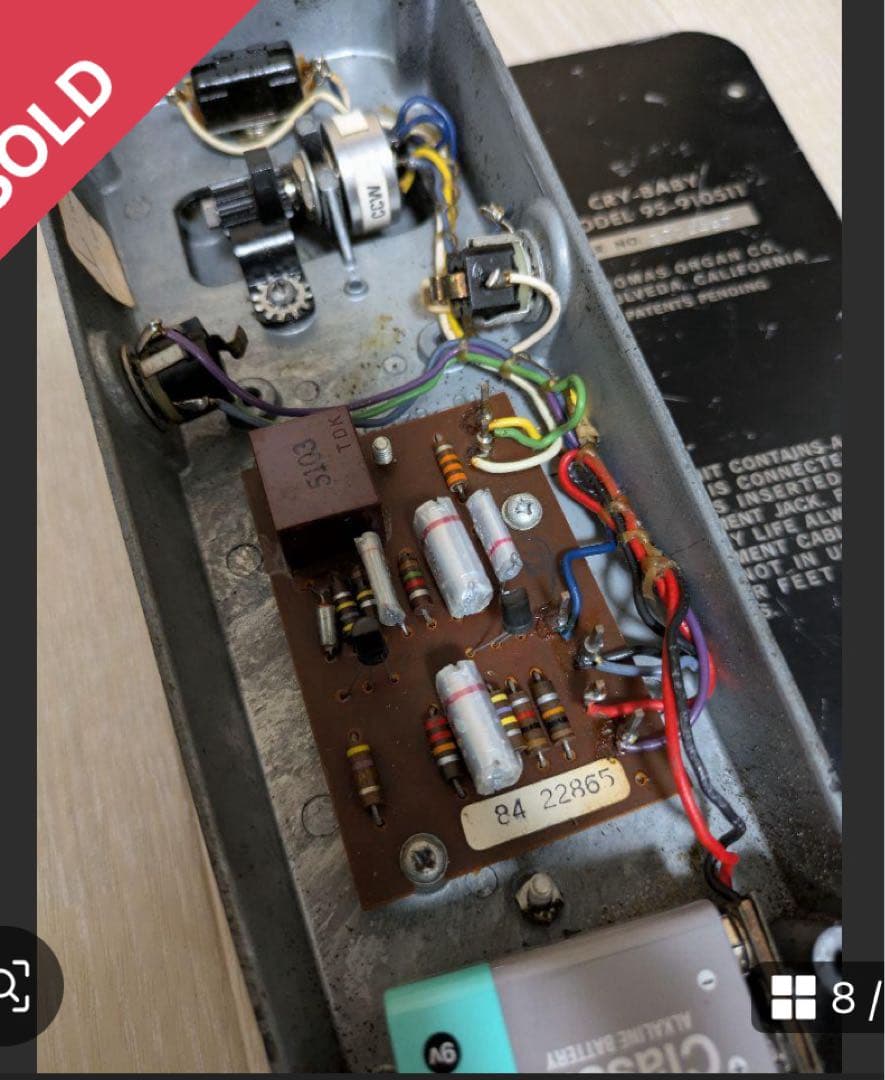 THOMAS ORGAN期 72's cry baby Wah pedal
