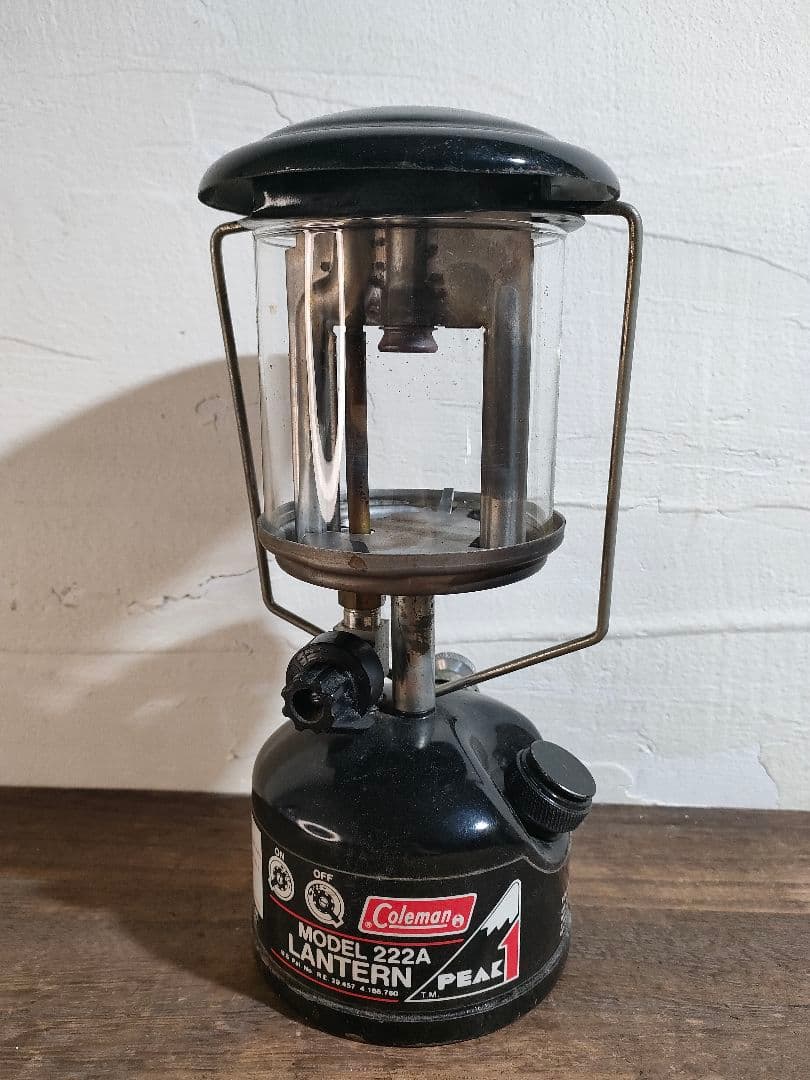 コールマン ガソリンランタン 222A ピークワン 希少ソフトケース付
