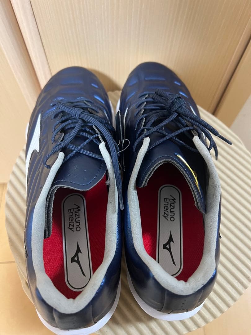 ミズノプロ クッションレボプロ 野球 ネイビー×ホワイト 27.0