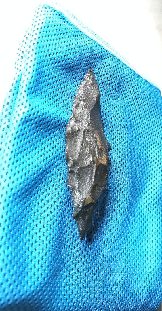 尖頭器 サヌカイト 石器 395 原始時代模写