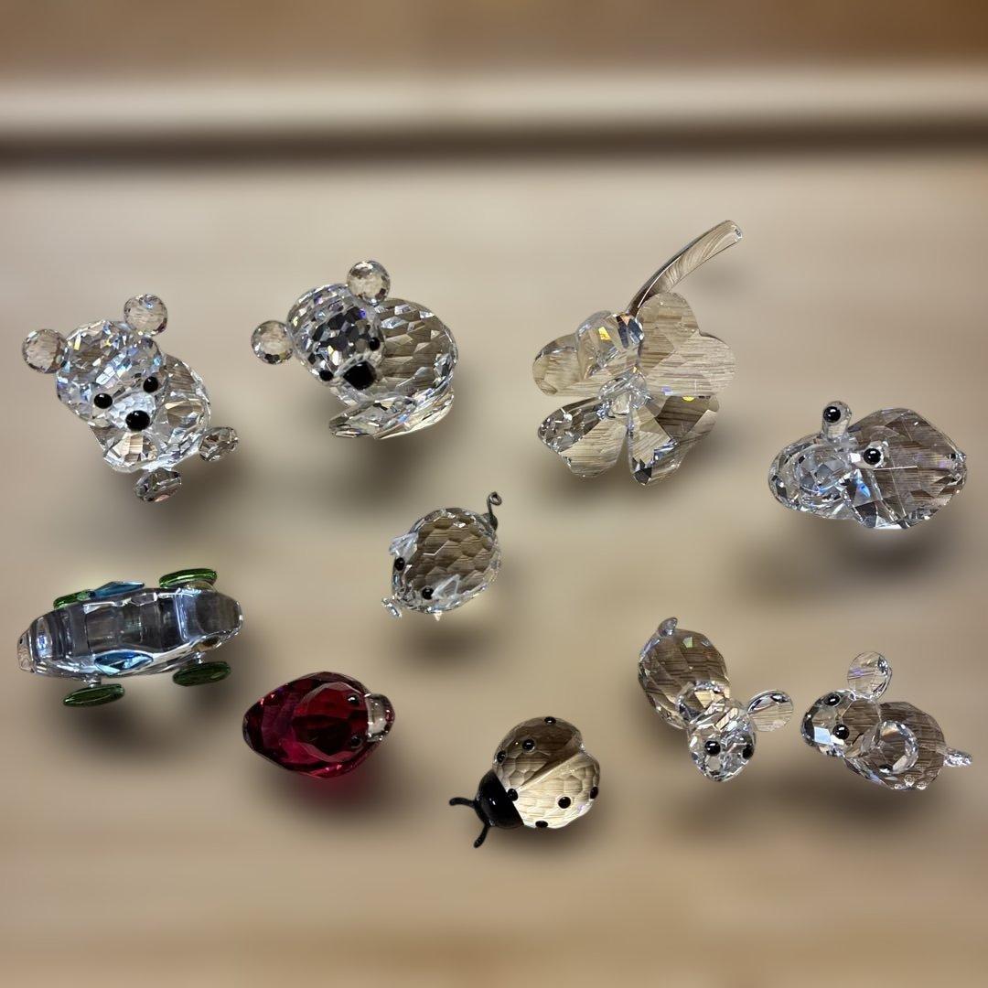 スワロフスキー　　可愛らしい小さな置物　10点