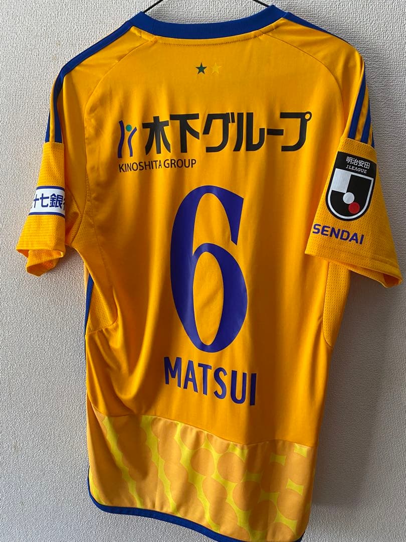 ベガルタ仙台　オーセンティックユニフォーム　2024 松井蓮之選手　ホーム