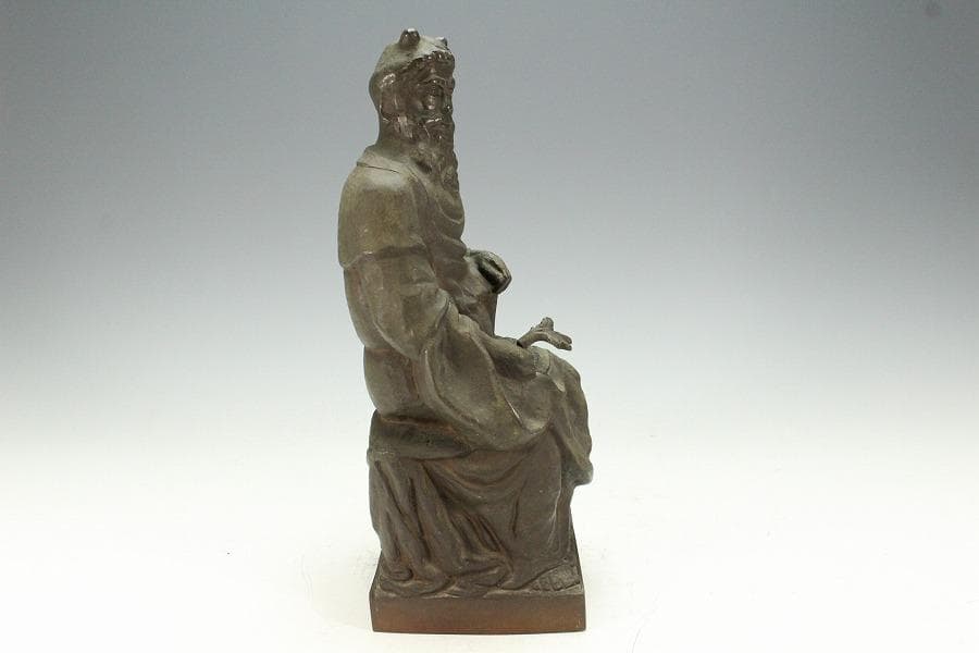 古銅 神農像 骨董品(K-LC977)