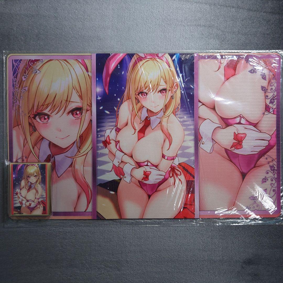 α2 着せ恋 腕を組む&ピンクバニー 喜多川海夢 スリーブ&プレイマット