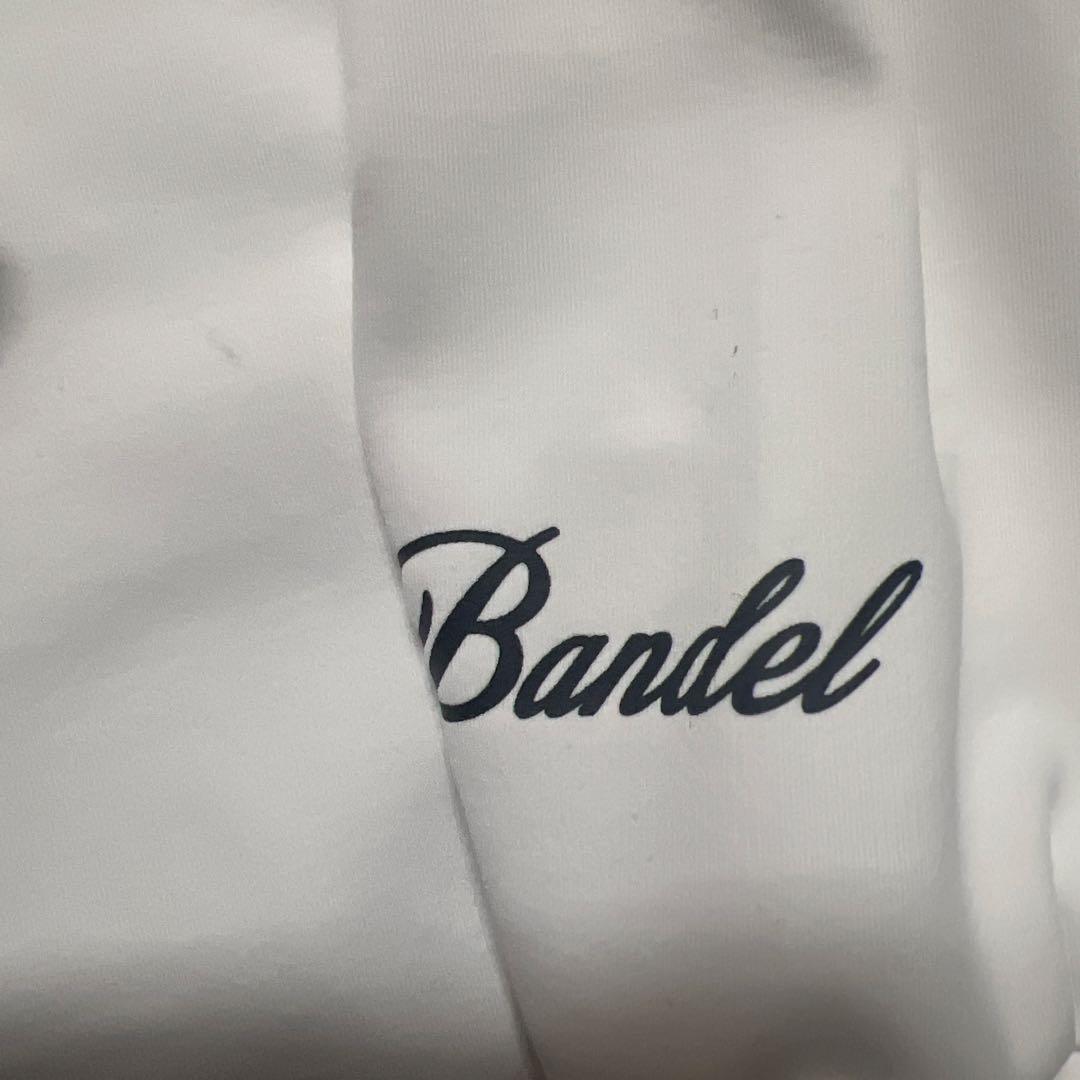 Bandel サイドロゴ付きモックネックシャツ XL ホワイト