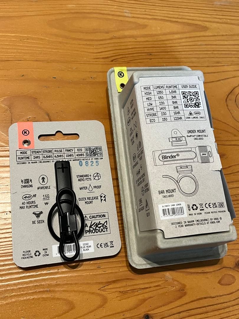 KNOG BLINDER 1400ブラインダー 前後ライトセット