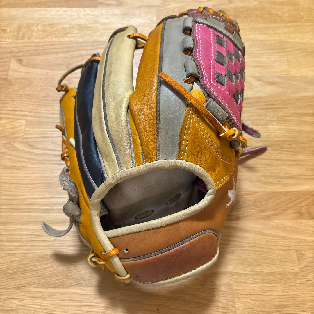 多色レザー軟式グローブ