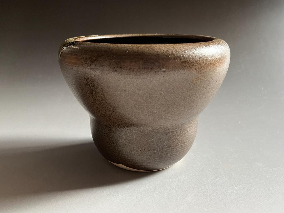 久田宗也書付　陽炎園　膳所焼　箪瓢　建水　茶道具　表千家