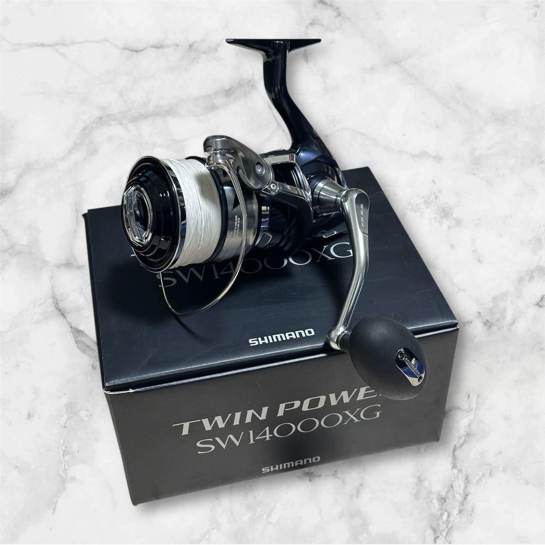 【使用2回】シマノ 21ツインパワーSW 14000XG フルドラグ6号300m
