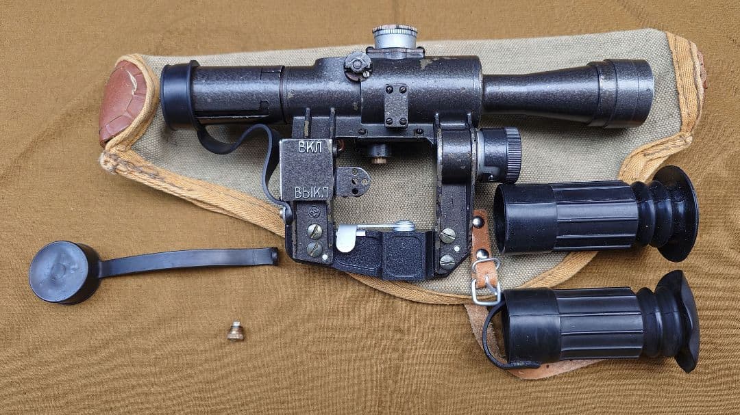 実物 PSO-1 スコープ 旧ソ連トチプリボル中央設計局製 IR検知フィルター付