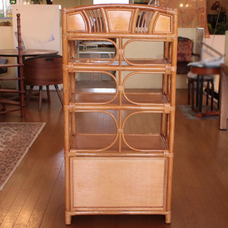 ラタン製ラック オープンラック 籐家具 棚 ナチュラル 214-1333