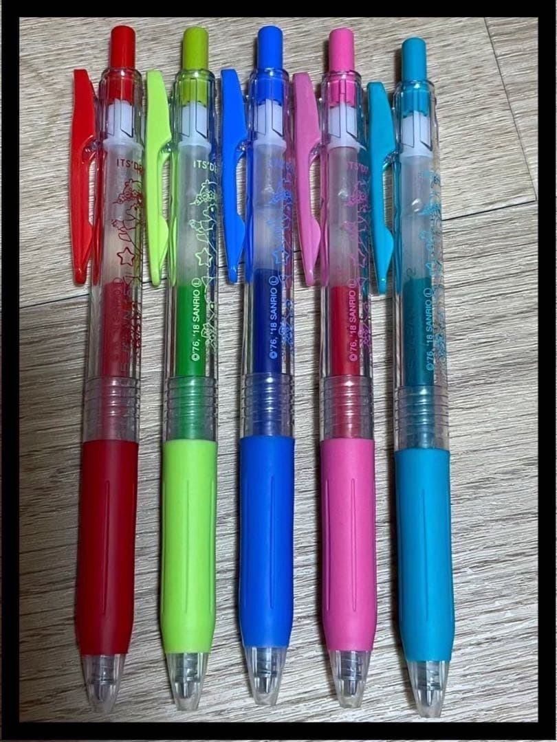 【新品未使用】リトルツインスターズ ボールペン 5本セット 0.5mm