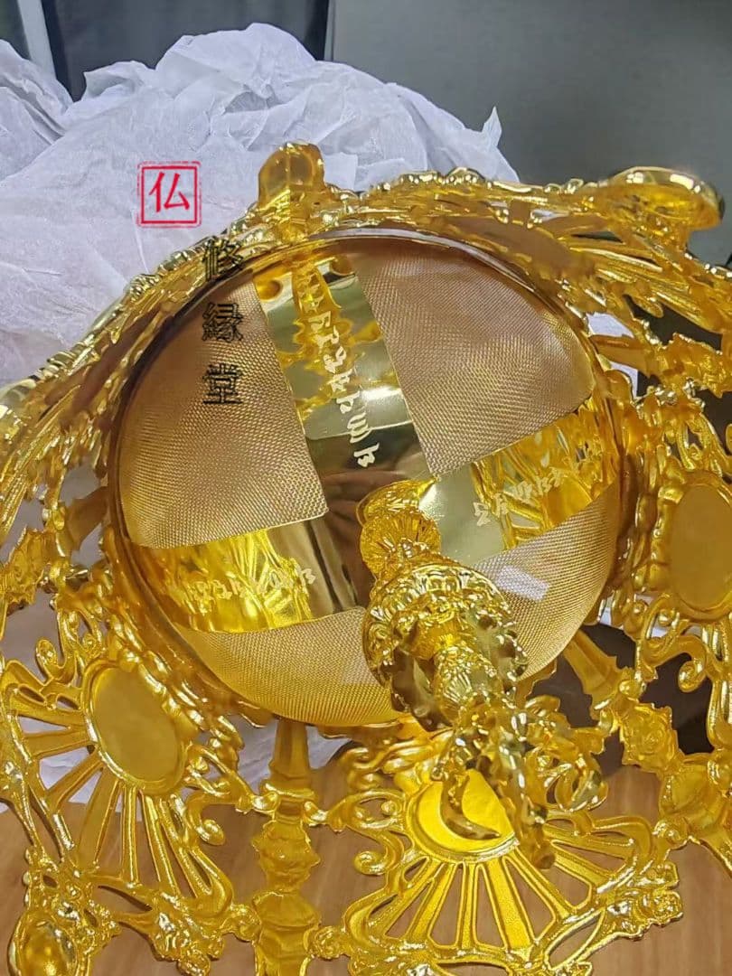 【修縁堂】密教法具 真言宗 法器 五仏冠