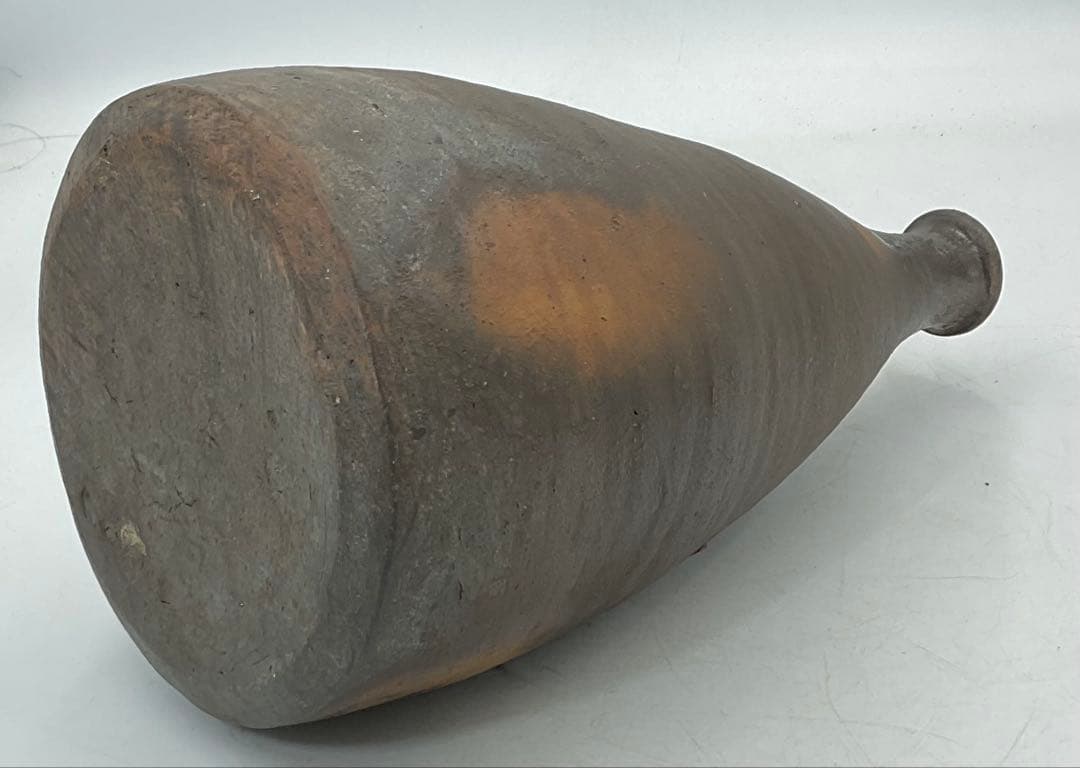 【１０】◆江戸時代初期　古備前焼舟徳利　桐保存箱◆