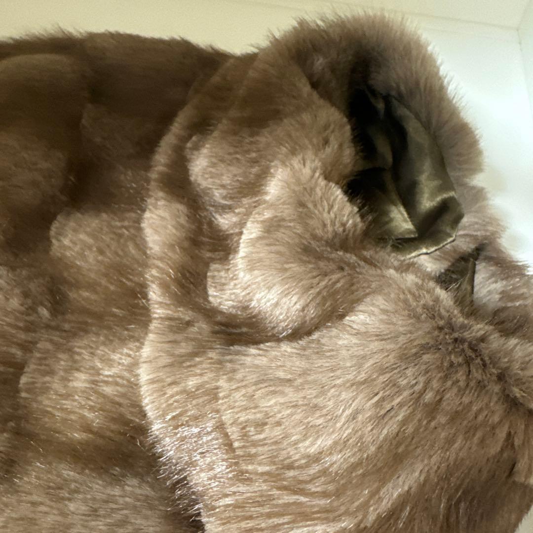 ファー素材 立体デザイン スヌード