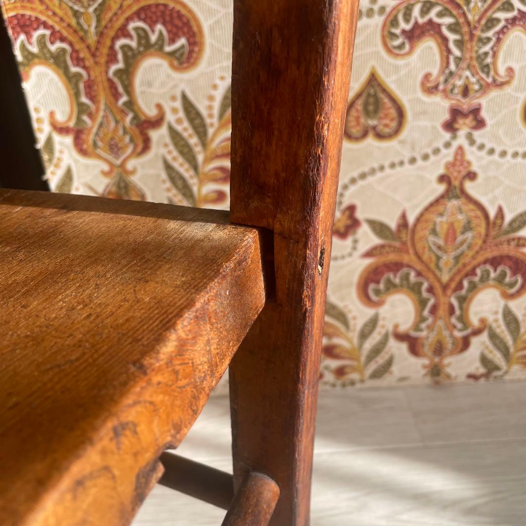 アンティーク/イギリス製/子供用/椅子/木製