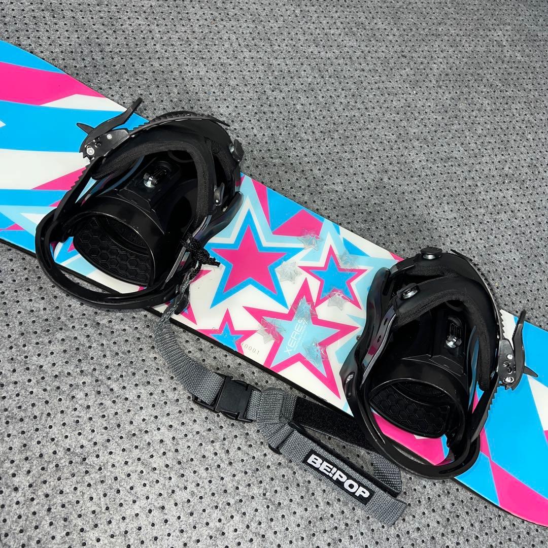 数回使用 キッズスノーボード 88cm XERES×バイン×レースブーツ