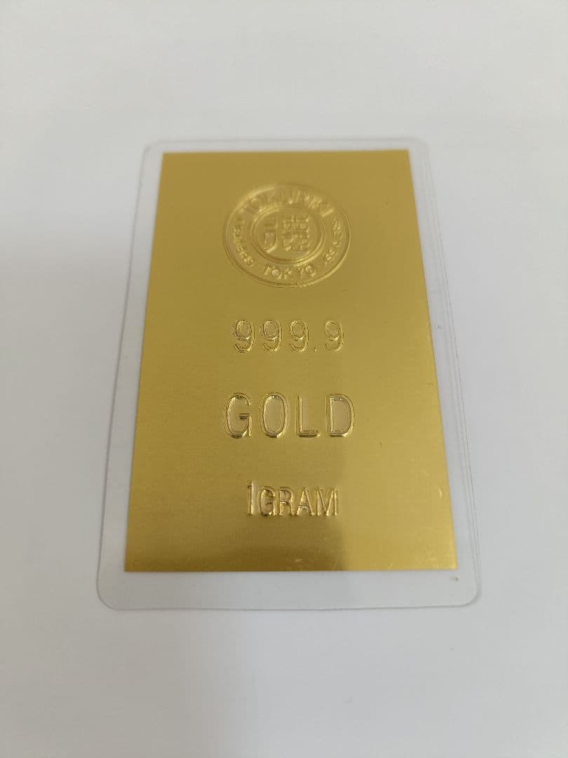 ☆☆徳力 純金 １g☆☆ラミネート入り