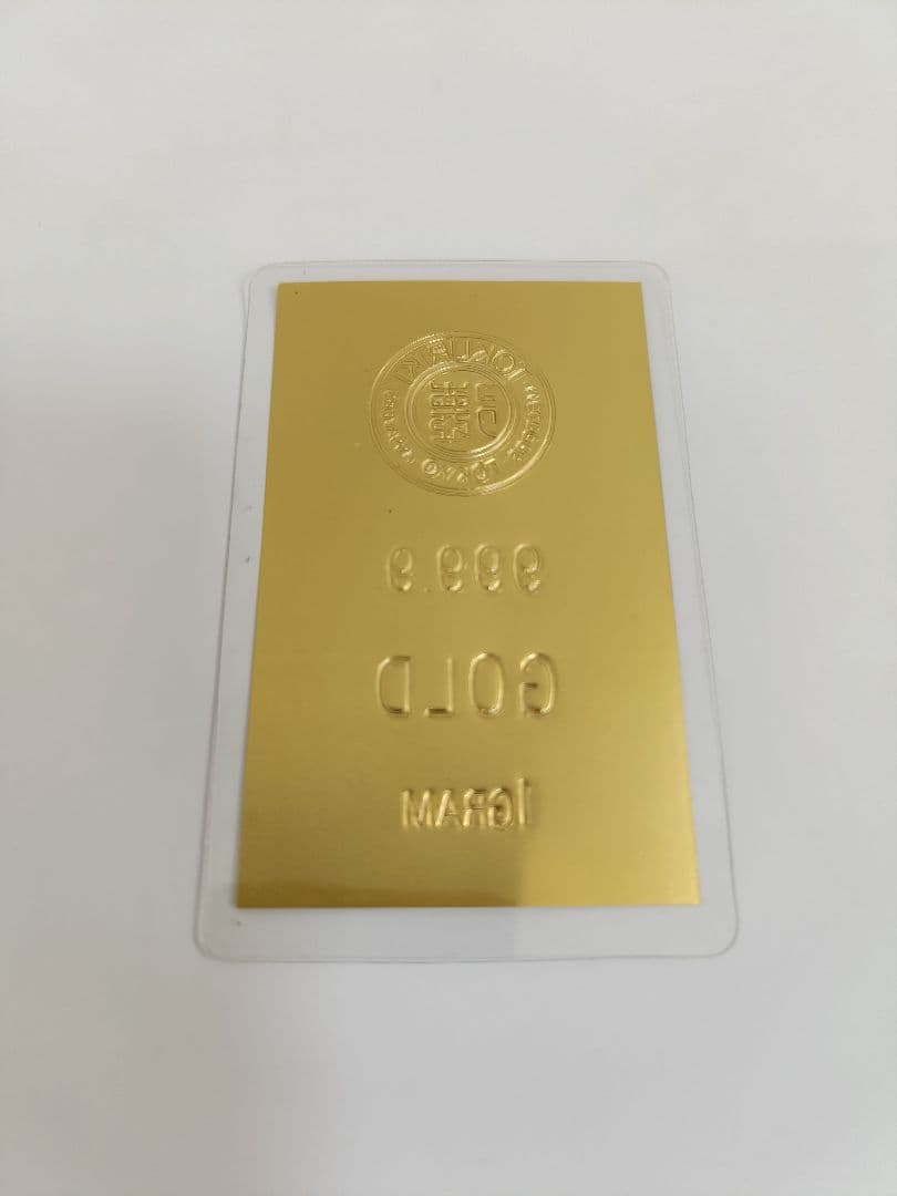 ☆☆徳力 純金 １g☆☆ラミネート入り