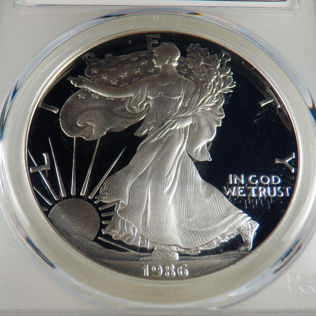 コレクション 1986 Silver Eagle PCGS PR70DCAM 3