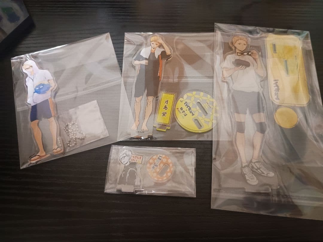 ハイキュー!!月島蛍グッズセット 極楽湯・フィギュア・アクスタ・缶バ