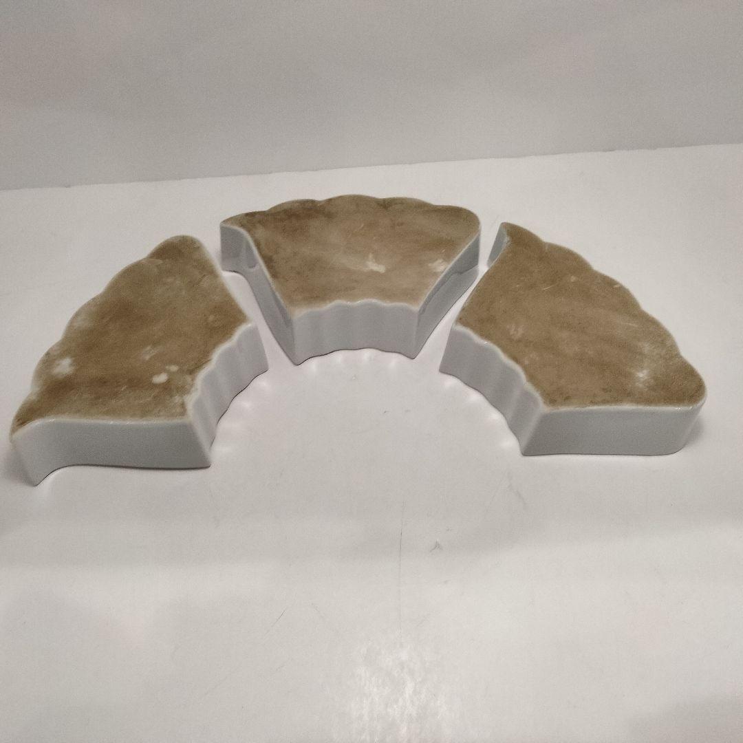 R127 江戸後期～明治期 九谷 金襴手花鳥紋オードブル皿 七点揃 時代箱付　F