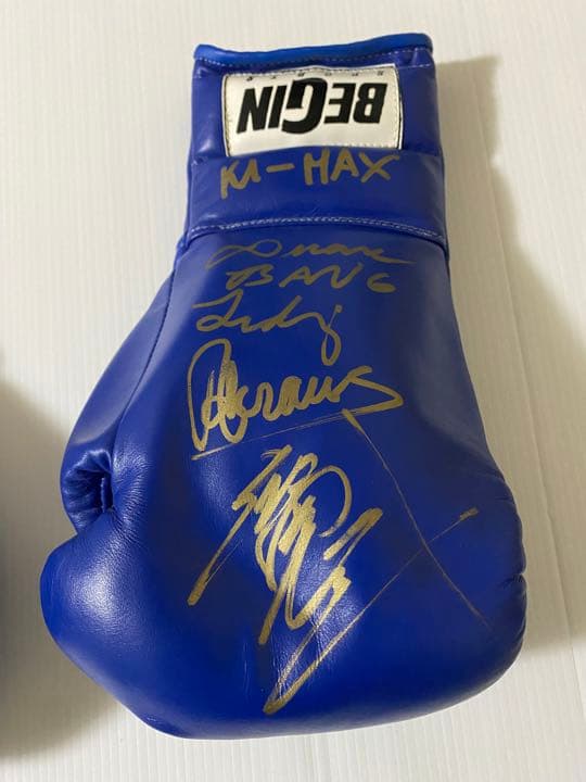 超激レア K‐1サイン入りグローブ K‐1ワールドMAX2002