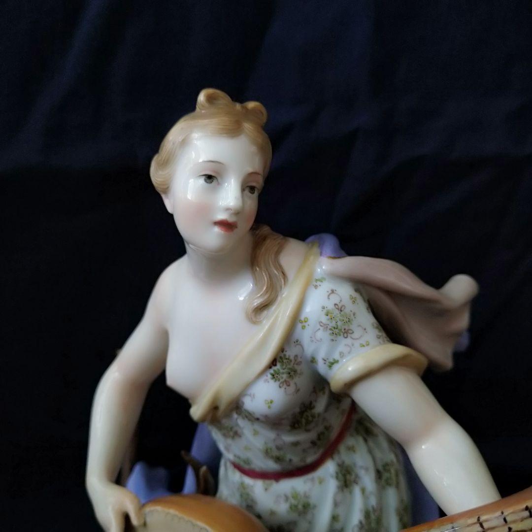 希少✤1924年以前マイセン(Meissen)『聴覚(五感の寓意より）』