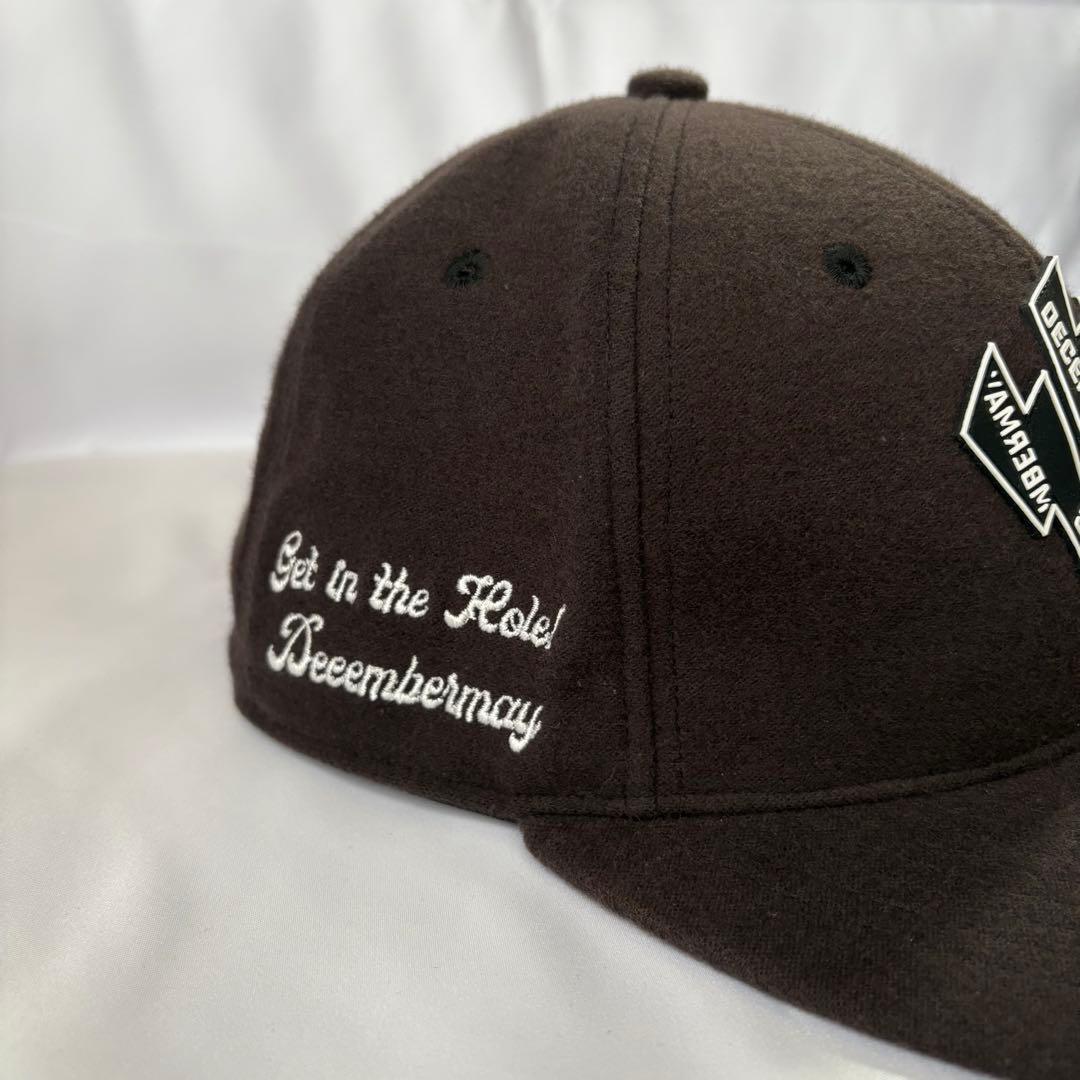 【美品/希少モデル】DECEMBERMAY キャップ 秋冬 ワッペン 起毛