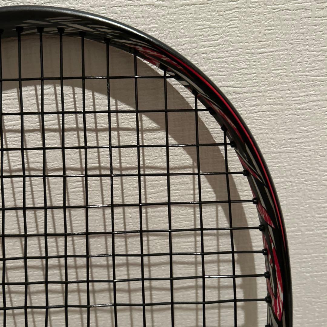 【極美品】ミズノ　スカッドPRO-R 0U 黒/白/赤　ソフトテニスラケット