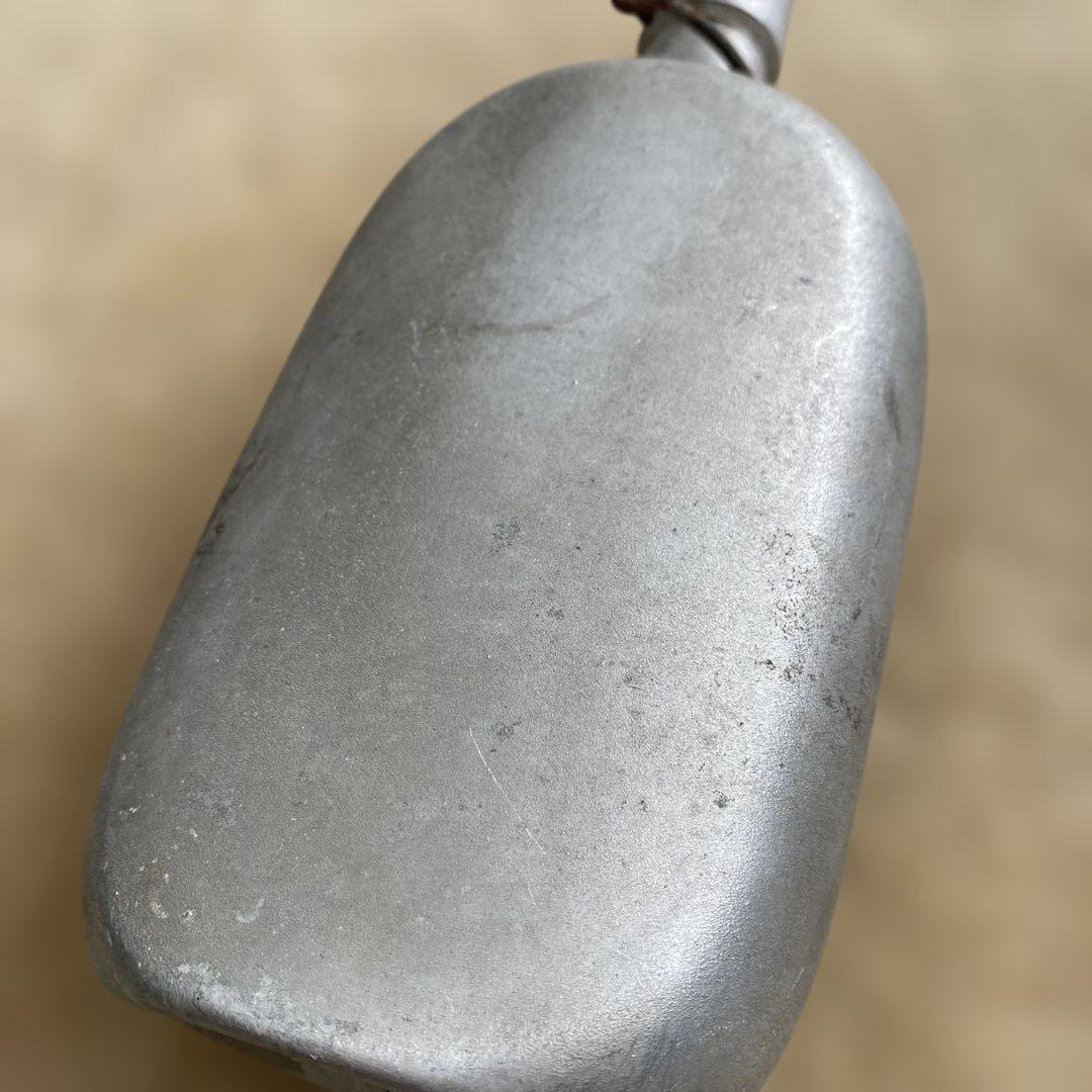 フランス　アンティーク　水筒　ヴィンテージ金属ボトル