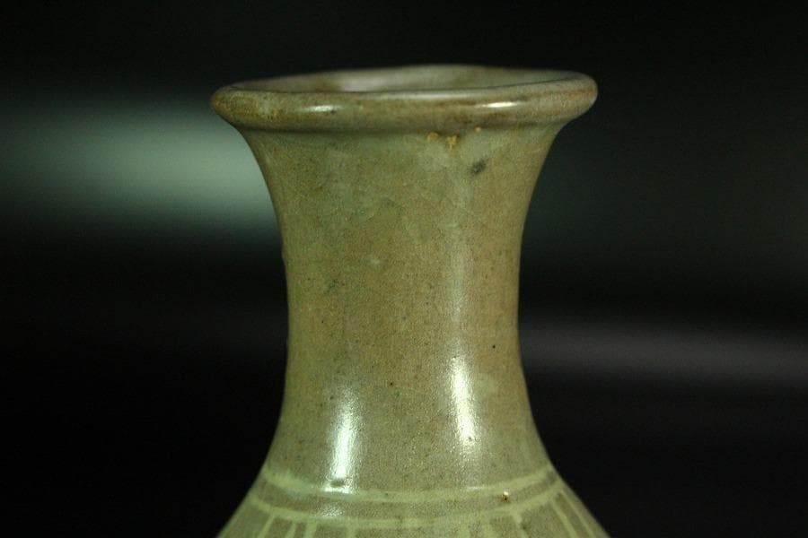 高麗美術 李朝 柳模様 徳利(K-A826)