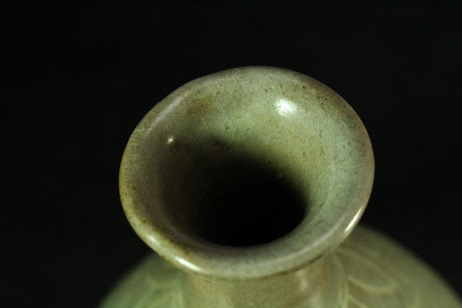 高麗美術 李朝 柳模様 徳利(K-A826)