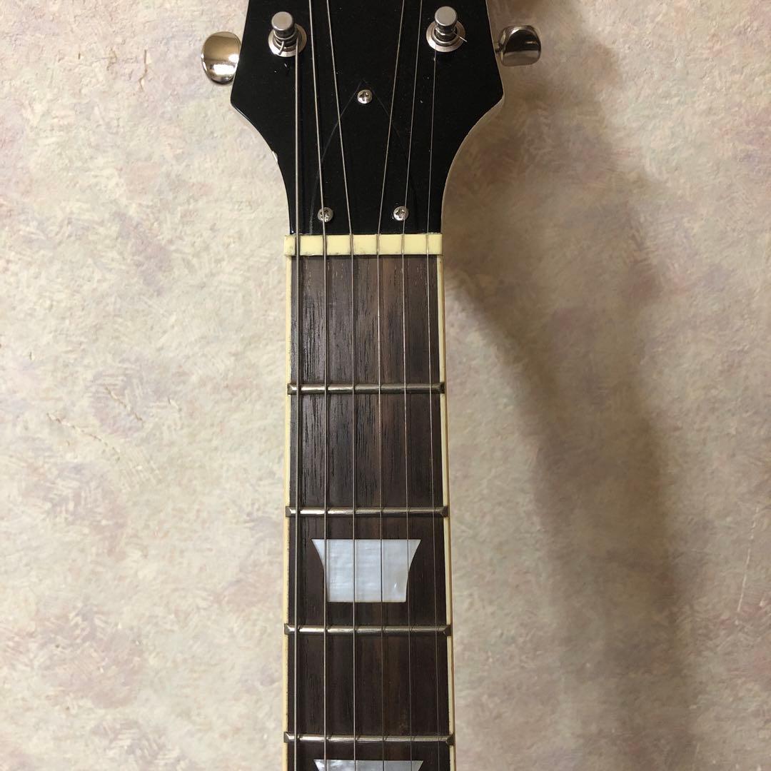 Blitz by Aria Pro Ⅱ SGステッカー付きホワイトエレキギター