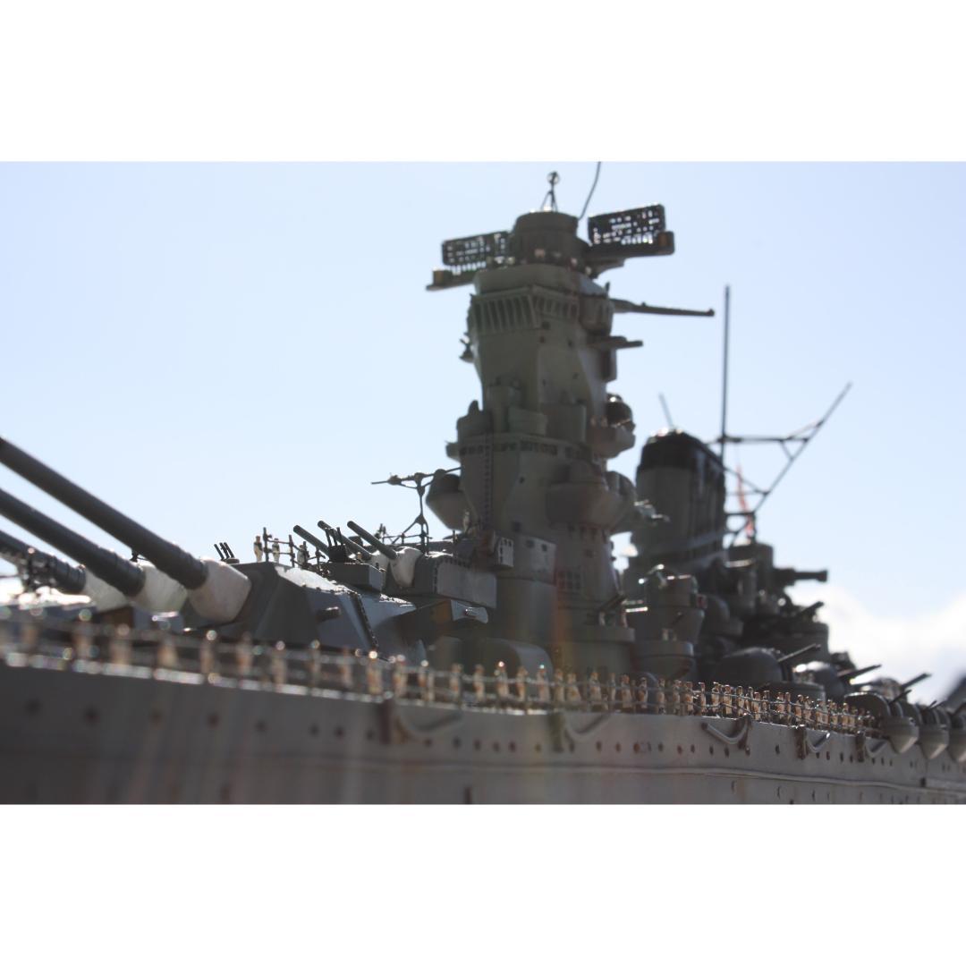 戦艦大和 ジオラマ 1/250 艦船模型 透明ケース付 プラモデルではありません
